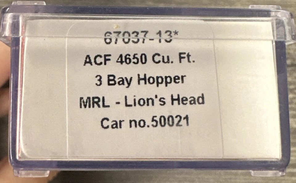 Tolva de 3 bahías Intermountain escala N RTR 67037-13 ACF 4650 CF MRL - cabeza de león nueva en caja Foto 2 de 4