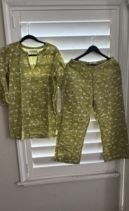 Hawaiian Tunic Pant Set Top Size 40 Pants 42 Nice Things