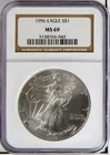 1996 American Eagle Silver Dollar $1 MS69 NGC