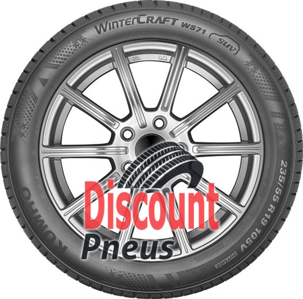 Pneu hiver Kumho WinterCraft WS71 SUV pour routes enneigées en montagne