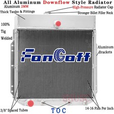 4 Row Aluminum Radiator For 1953-1956 55 Ford F100 F250 F350 Pickup Truck V6 V8 4 Row Aluminum Radiator For 1953-1956 55 Ford F100 F250 F350 Pickup Truck V6 V8
