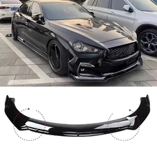 For Infiniti M35 M35h M37 M45 Front Bumper Lip Splitter Spoiler Kit Glossy Black