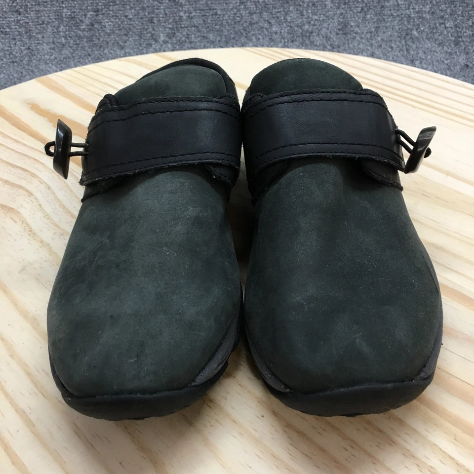 Easy Spirit Shoes Womens 9 M See Quip Mules Black Leather Wedge Slip On Casual - Image 4 of 4