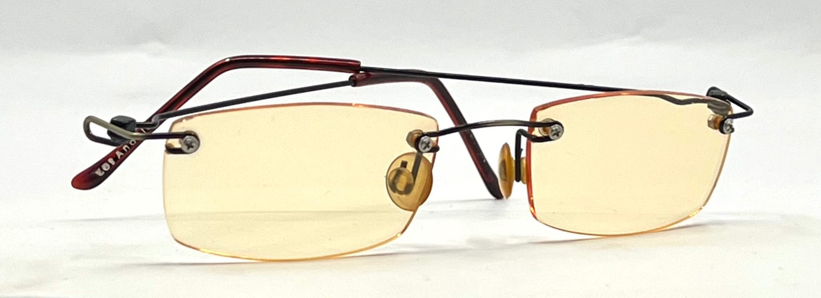 Masters Rimless Sunglasses-Solid Yellow Lenses-Un… - image 11