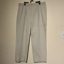 Vintage Polo Ralph Lauren Slacks Beige Andrew Pant 40x30 Made In USA