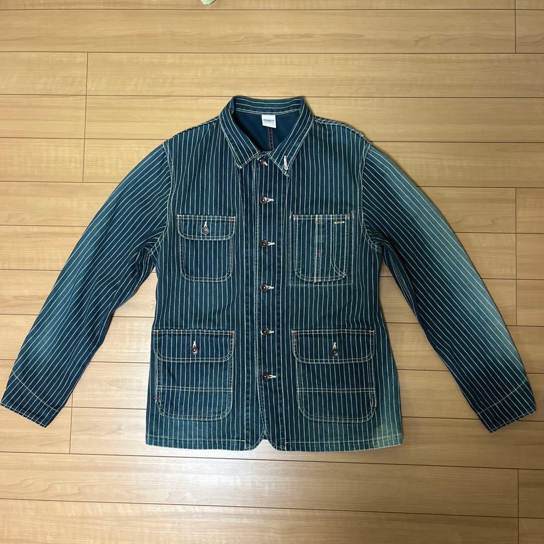 【美品】RRL Wabash Stripeレイルマン カバーオールM 美品】RRL Wabash Stripeレイルマン カバーオールM