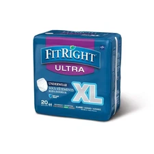 FitRight Ultra Adult Incontinence Underwear, Heavy Absorbency, X-Large, 56 - 68,
