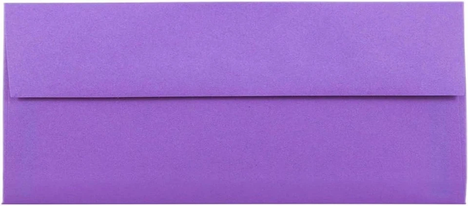 Elegante paquete de 250 sobres de negocios violeta púrpura - perfectos para anuncios Foto 2 de 4