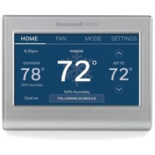 Wi-Fi Smart Color Thermostat, 7-Day Programmable, Alexa Ready - Gray Elegance