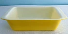 🔴Vintage Pyrex 913 Yellow 1.5 Qt Loaf Bread Pan Made in USA Excellent