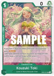 One Piece Card Game Kouzuki Toki OP02-031 Uncommon Paramount War