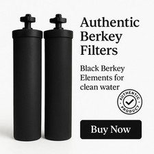 Ricambio filtro acqua Berkey BB9-2 autentico nero elementi purificatori nuovo