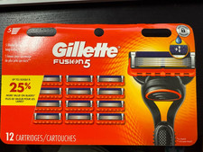 Gillette Fusion 5 Razor Blades 12 Cartridges ...