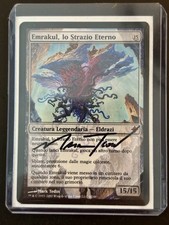MTG Emrakul, the Aeons Torn (Italian) -Signed -Rise of the Eldrazi Magic Card