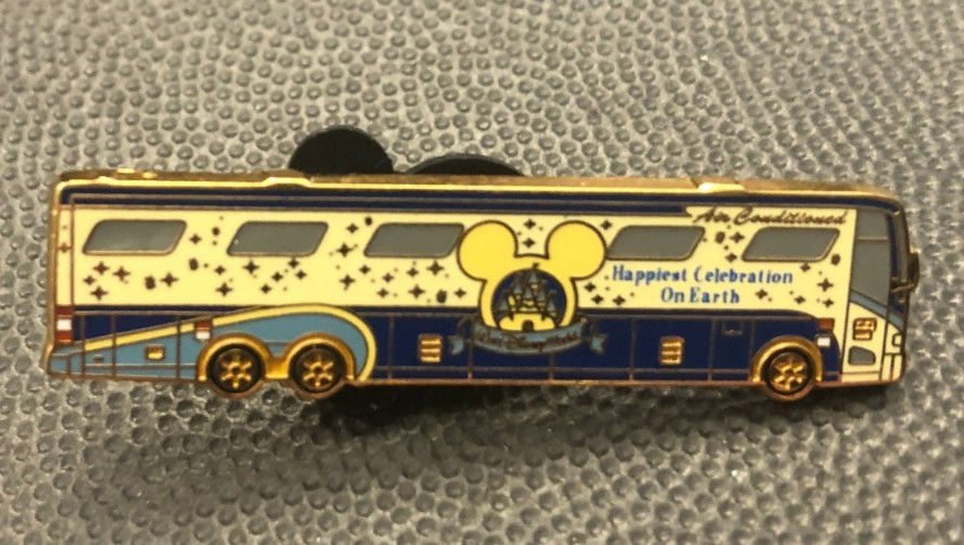 Disney pin 40168 Magical Express Bus Happiest Celebration On Earth Walt World