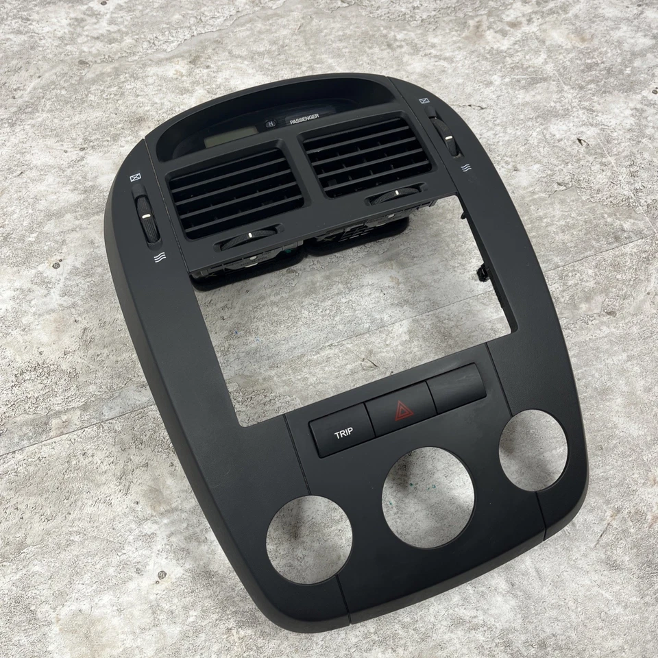 Reloj Kia Spectra 2007-2009 tablero central radio bisel HVAC bisel 84743-2F010 negro Foto 3 de 4
