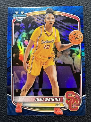 Juju Watkins 2025-26 Bowman Chrome U /150 Blue Reptilian Refractor USC
