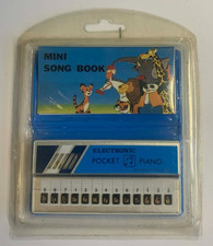 SEALED Vintage 80s Mini Song Book Electronic Pocket Blue Piano - ML-02 - NOS