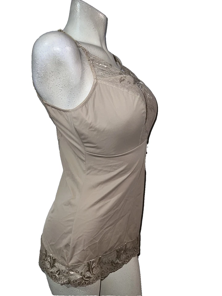 Prendas moldeadoras Rhonda Shear para mujer talla 1X beige clásica pin-up #6674 Foto 3 de 4
