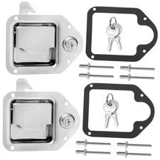  Set of 2 Truck Tool Box Latch, Stainless Steel Trailer Toolbox Latch 
