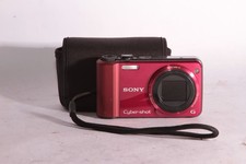 Sony Cyber-Shot DSC-H70 16.1 MP Digital Cam 10X Wide-Angle Opt Zoom Red Untested