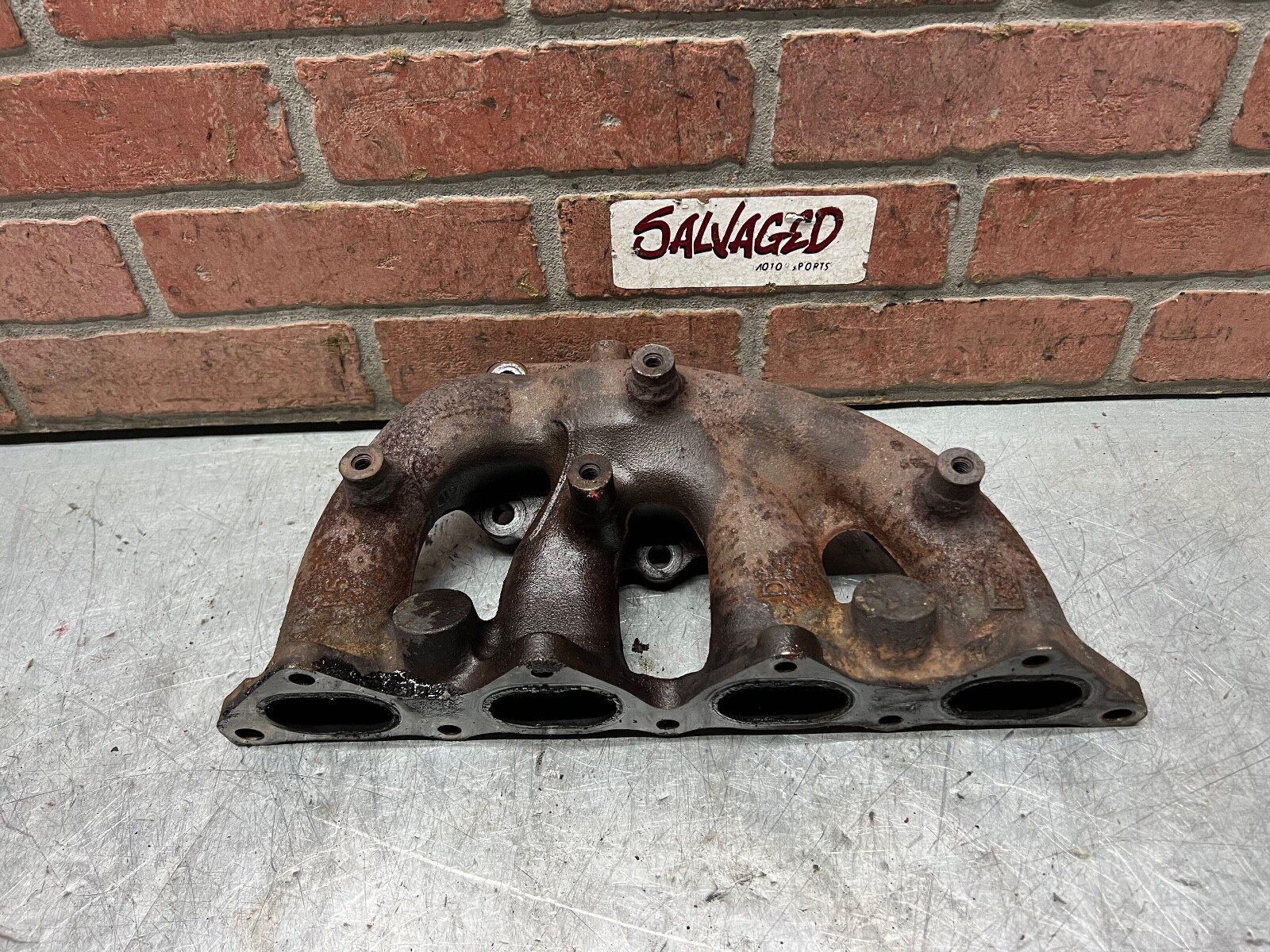0306 MITSUBISHI EVOLUTION EVO 8 OEM EXHAUST MANIFOLD (CRACKED) eBay