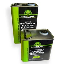 LiME LiNE 2 Gallon Automotive Urethane Clearcoat kit - 2:1 mix High Gloss -Clear