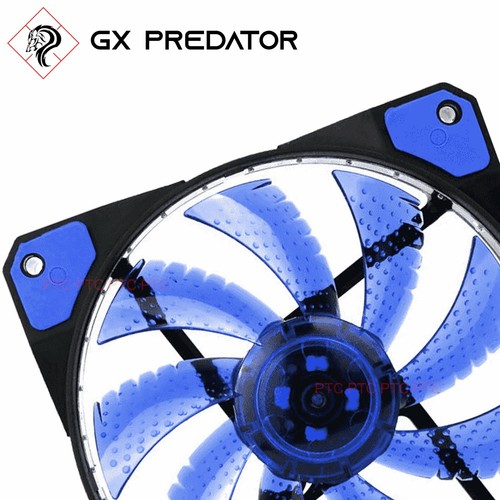 4 pack 120mm 15 Led Ultra Silent Computer PC Case CPU Cooling 12V 3pin/ 4pin - Picture 11 of 12