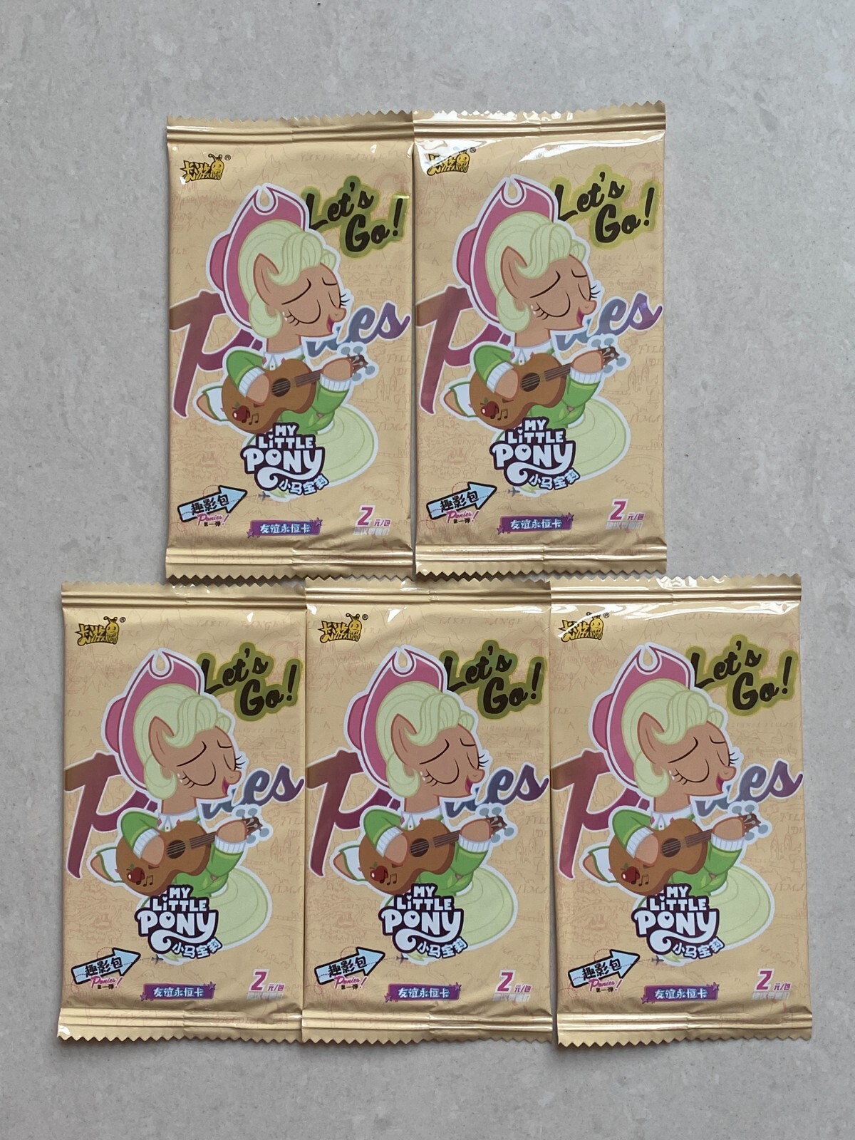 Kayou My Little Pony Anime ACG Collection Trading Cards Sealed 5 Packs=25 Cards