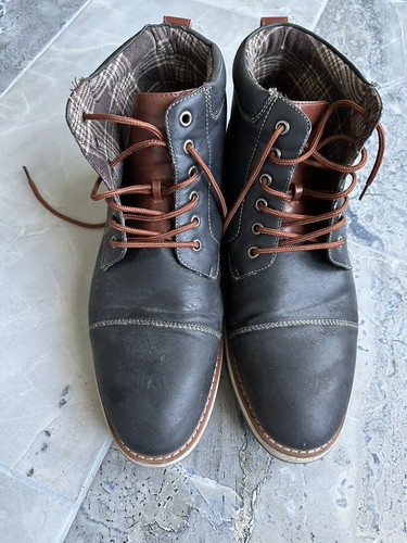 Ferro Aldo Mens Casual Mid-Top Desert Chukka Ankle Boots Size 11 - Picture 2 of 8