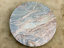 runde Tischplatte f.Gartentisch Couchtisch Naturstein wetterfest Granitplatte 