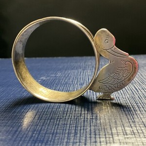 Vintage Webster and Son Sterling Duck Napkin Ring #121260