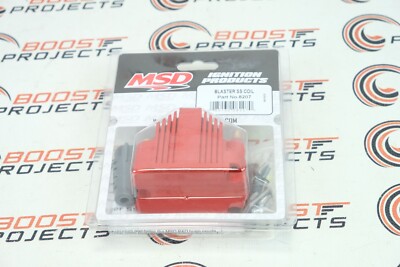 MSD Universal Ignition Coil Blaster SS  Red 6.9mH 40,000 Volts 70:1 Ratio 8207