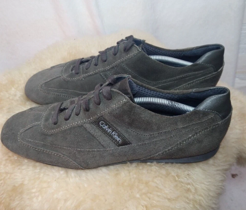 CALVIN KLEIN MEN'S CASUAL SUEDE CASUAL SHOE SIZE 12M OLIVE GREEN - NICE SHOE!! - Image 4 of 4