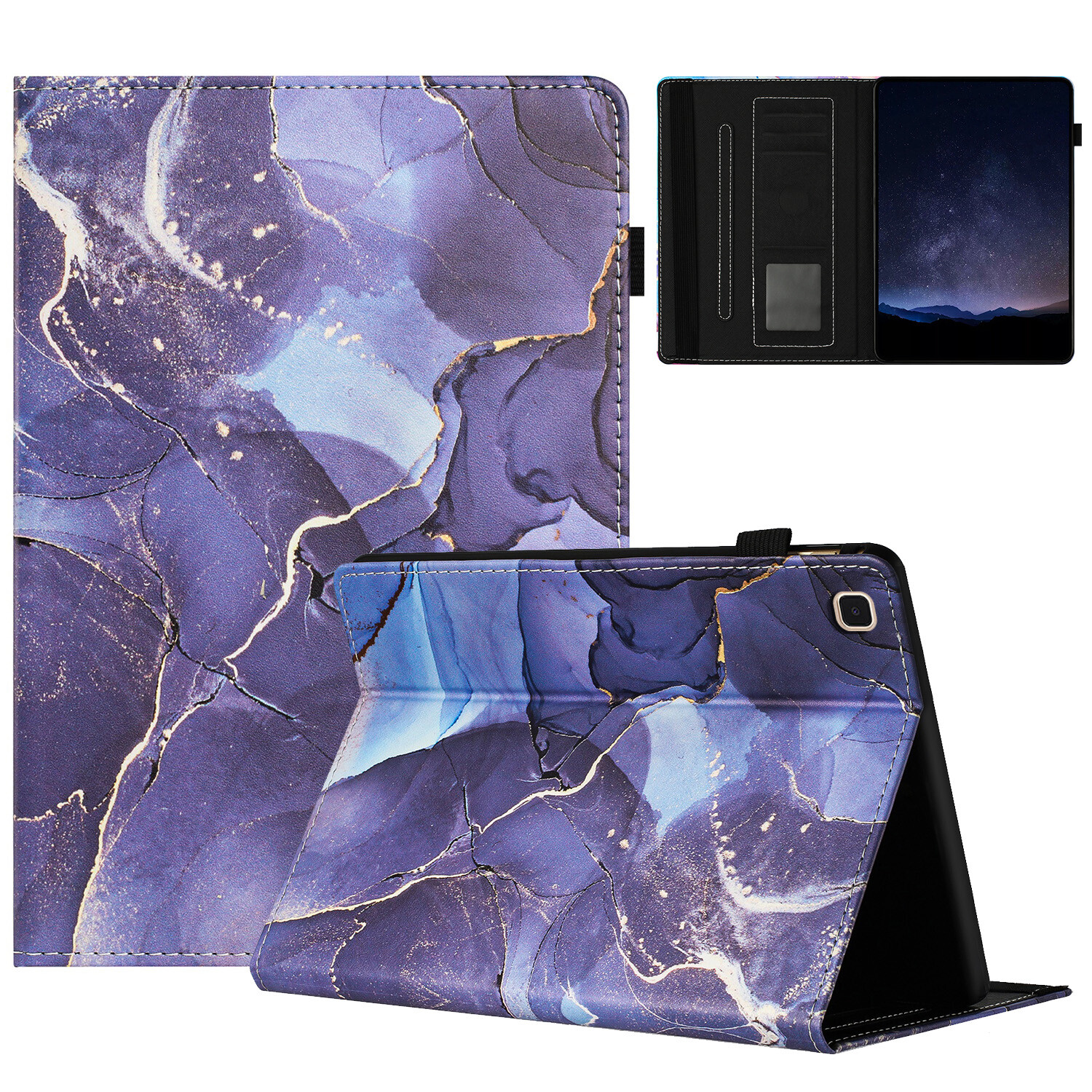 For Samsung Galaxy Tab A9+ A8 A7 A6 Lite Anti-Scratch Leathe