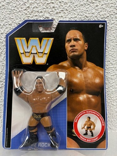 WWE Mattel Retro Wrestling Figure The Rock - WWF H...
