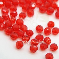 60pcs 3mm SWAROVSKI CRYSTAL Faceted Round Beads 5000 Light Siam Red 
