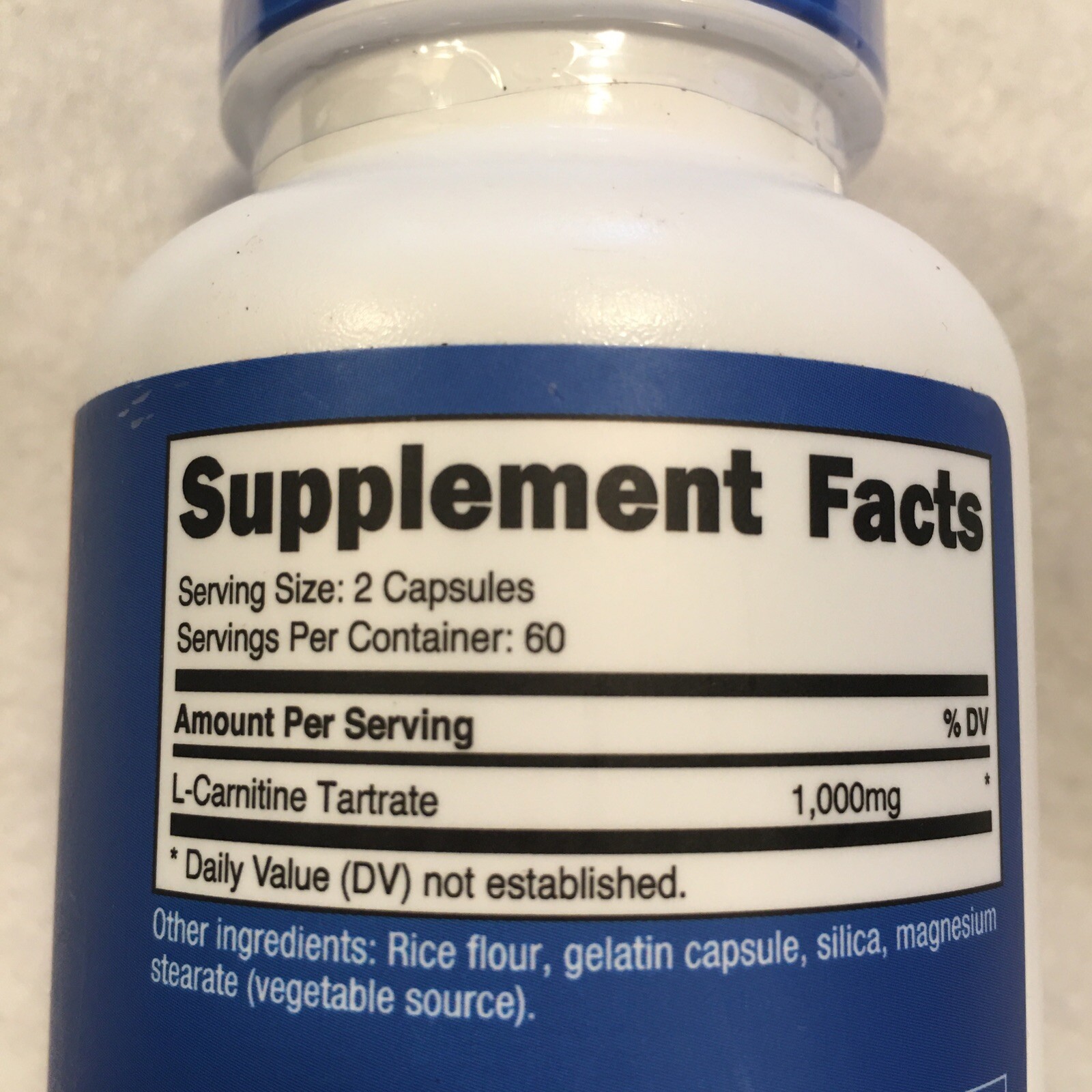 Nutricost LCarnitine Tartrate Weight Management 120 Capsules for