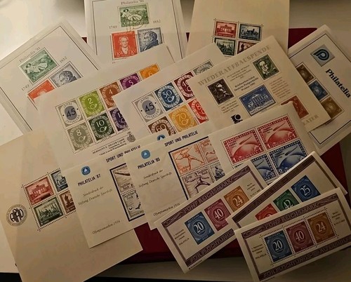 Reproduktionen Vignetten Lot Blöcke Vor 1954 Ibra, Chicago, Weimar, Goethe,... - Bild 1 von 5