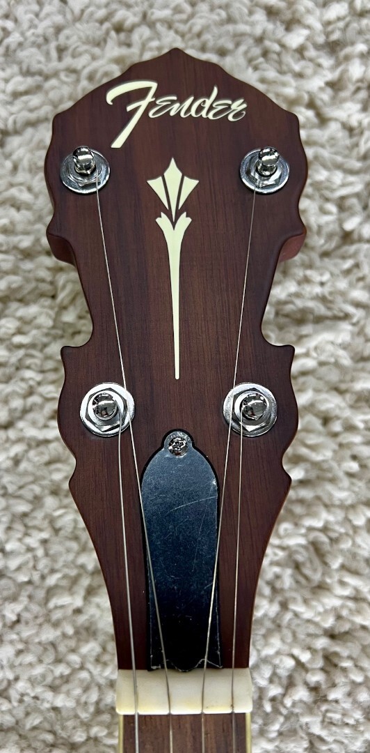 Fender Paramount Series PB180E Open Back Acoustic Electric Banjo w/Bag