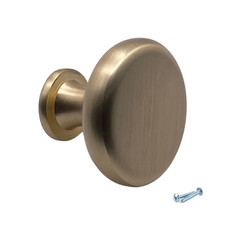 Brass Brushed Cabinet Door Knobs Handles Cupboard Drawer Bedroom Furniture Pull
