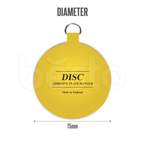 Colgador de placa de disco imagen colgante autoadhesivo pegamento en gancho invisible 5 tamaños - Imagen 9 de 11