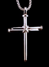 Nail Cross, Jesus Christ, Christian, Crucifix, Pendant  First Class shipping