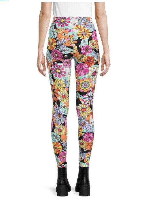No Boundaries High-Rise Large Sueded Leggings Floral Ankle