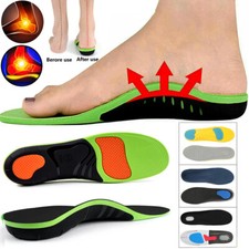 2x Orthotic Shoes Insoles Plantar Fasciitis Inserts Flat Feet High Arch Support