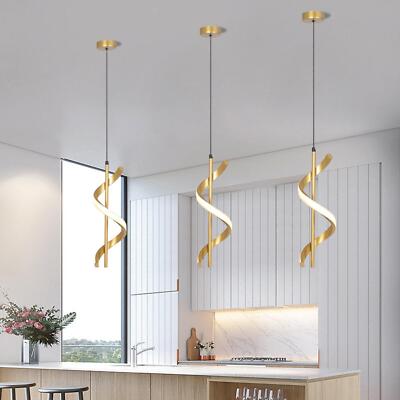 Spiral Ceiling Light Chandelier Home Decor Adjustable Modern