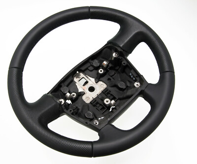 Steering wheel cover with leather for Fiat Ducato without multifunction buttons + thickening
