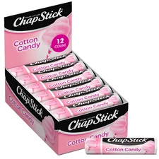 Chapstick Lip Moisturizer, Cotton Candy, 12-Pack – Limited Edition Bulk Lip Balm