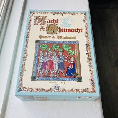 rare! POWER & WEAKNESS BOARD GAME 2-player Macht and Ohnmact English+German EUC!