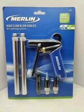 Pneumatic High Flow Blow Gun Kit With 3 Nozzle Air Compressor Tool Accessories